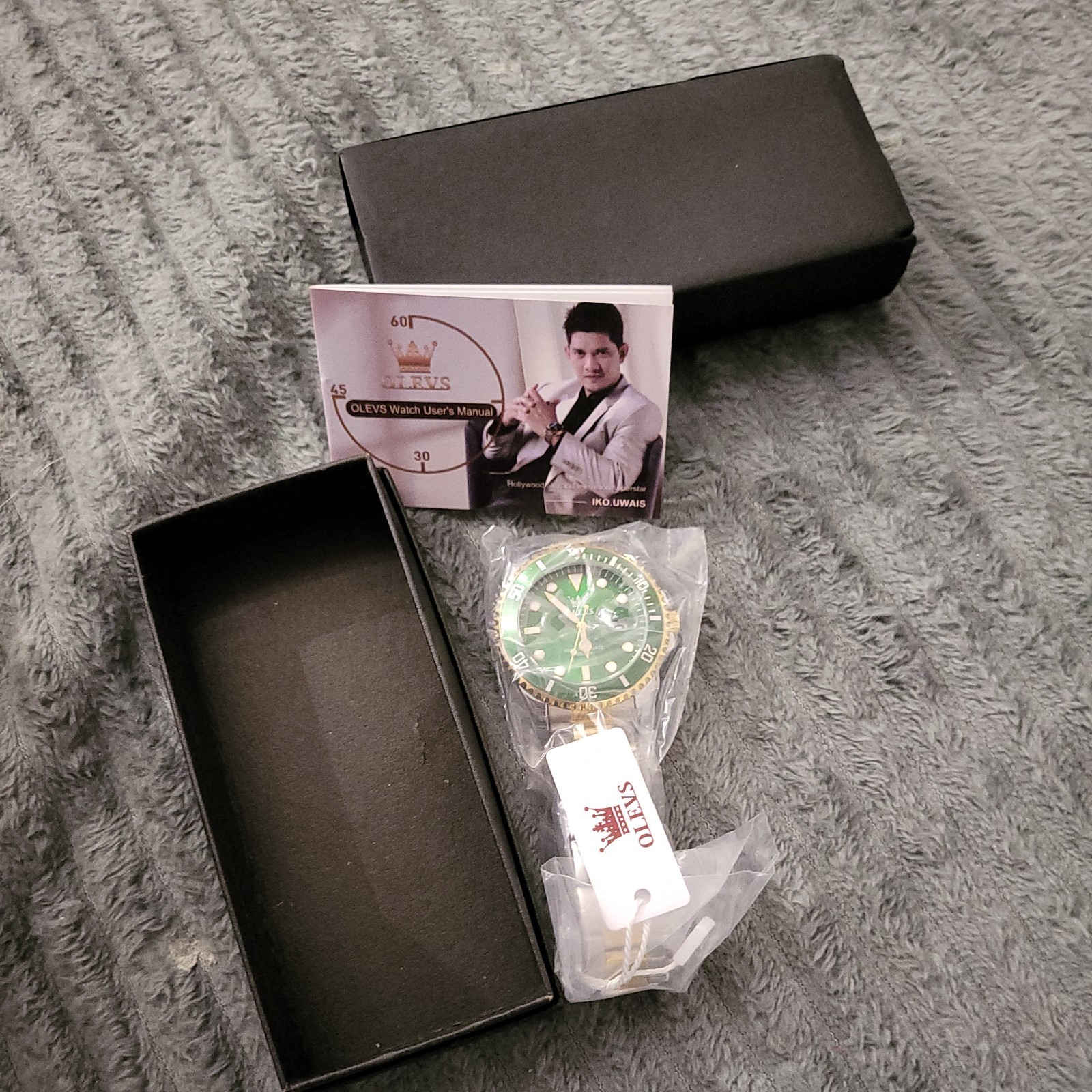 OLEVS 5885 brand men gents wrist watch trend luminous quartz waterproof BOXED