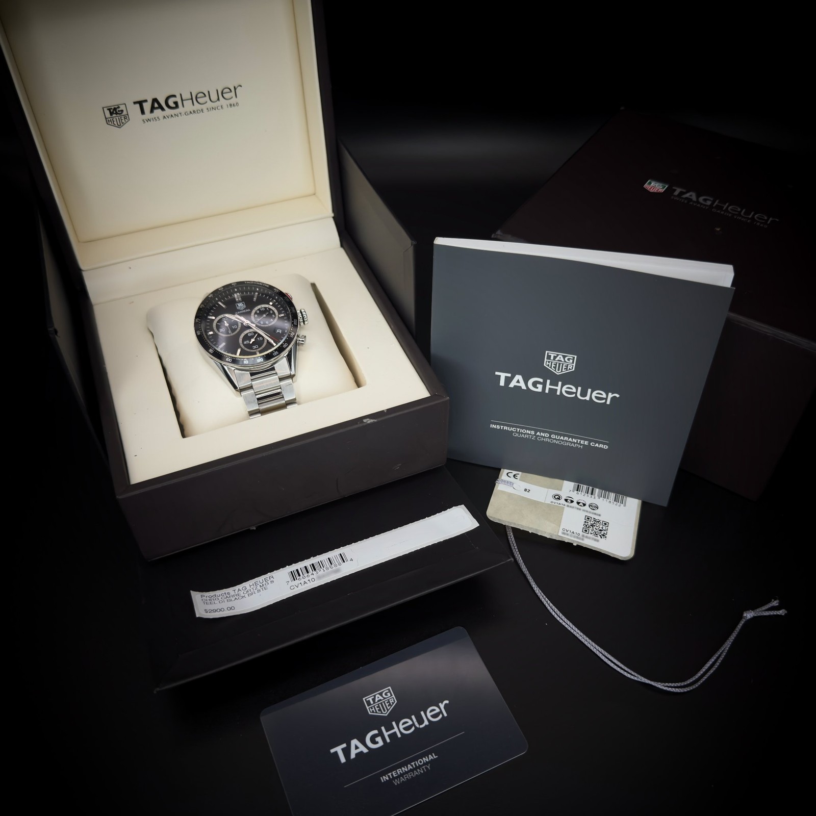 TAG Heuer Carrera Quartz 41 Stainless Steel / Black / Bracelet / Panamericana C…