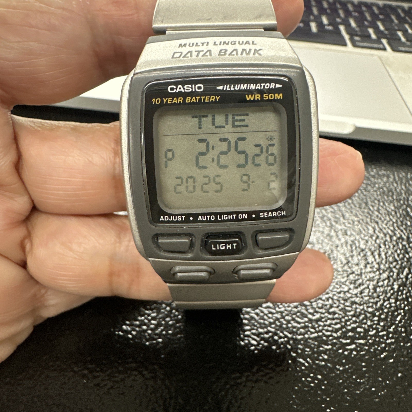 Casio Data Bank Stainless Steel DB37 HD-7AV Wrist Watch