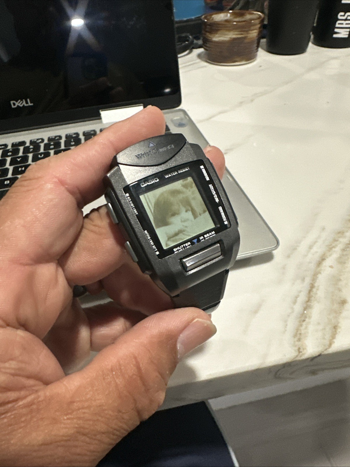 Casio WQV-1 Rare Wrist Camera Watch Digital & Fully Tested