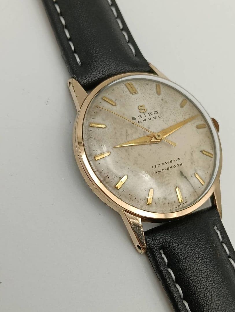 Overhauled SEIKO MARVEL 17JEWELS Manual Wind Vintage Watch