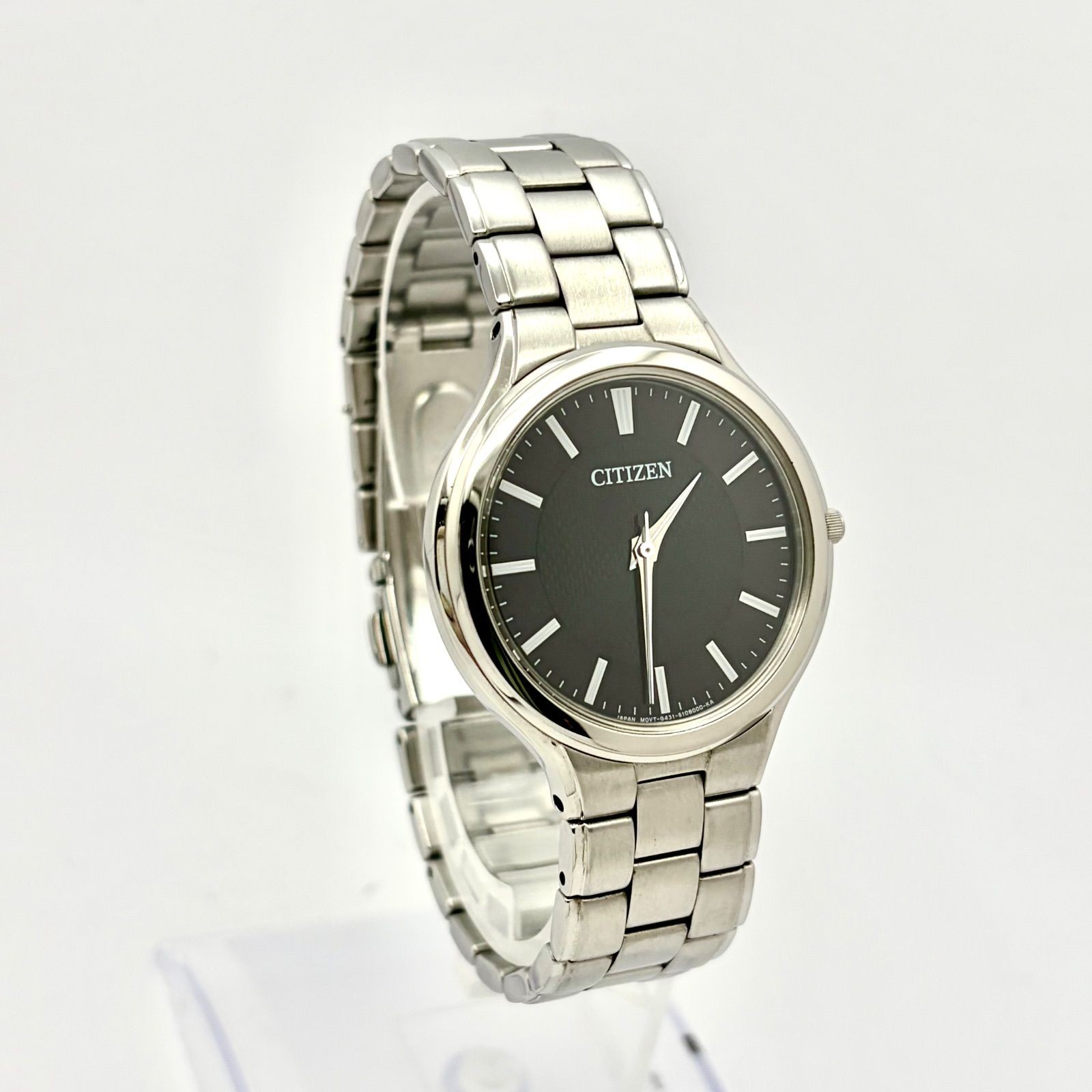 CITIZEN G431 S074266 18120393 Watch Solar Timepiece Mens Silver Dial