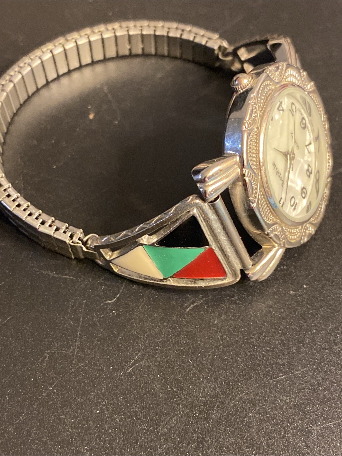 VINTAGE SOPHIE LADIES’ ART DECO ANALOG WATCH & SOUTHWEST FLEX BAND New Battery