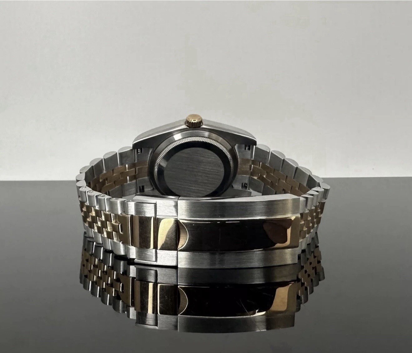 Custom 36mm Two Tone Rose Gold DJ Style Jubilee w/NH35 Automatic Movement