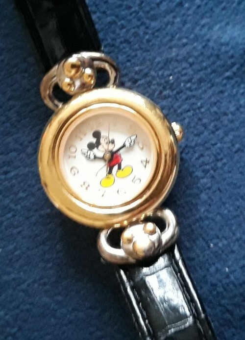 Disney Mickey Mouse Wrist Watch for Women, Case, Extra Bands Dial Top, AS SHOWN