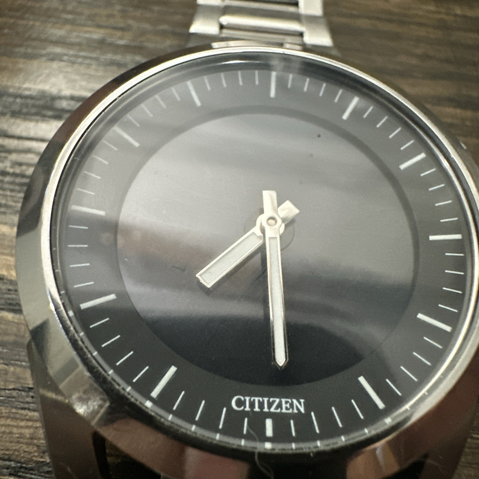 CITIZEN CZ SMART HYBRID JX2010-55E BLACK DIAL SILVER BRACELET MENS Watch Open Bx