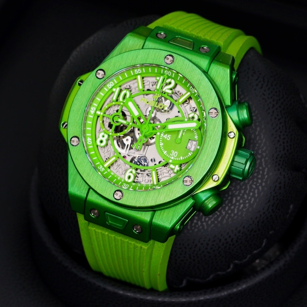 Hublot Big Bang Unico NESPRESSO ORIGIN Skeleton Green Dial 441.UG.5220.RX.NES23