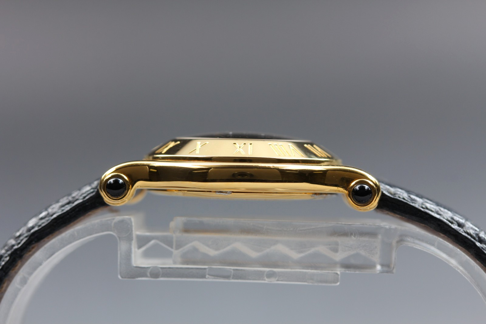 [Exc+5] Vintage Gucci 6500L 27mm Black Dial Roman Gold Quartz Women’s Watch