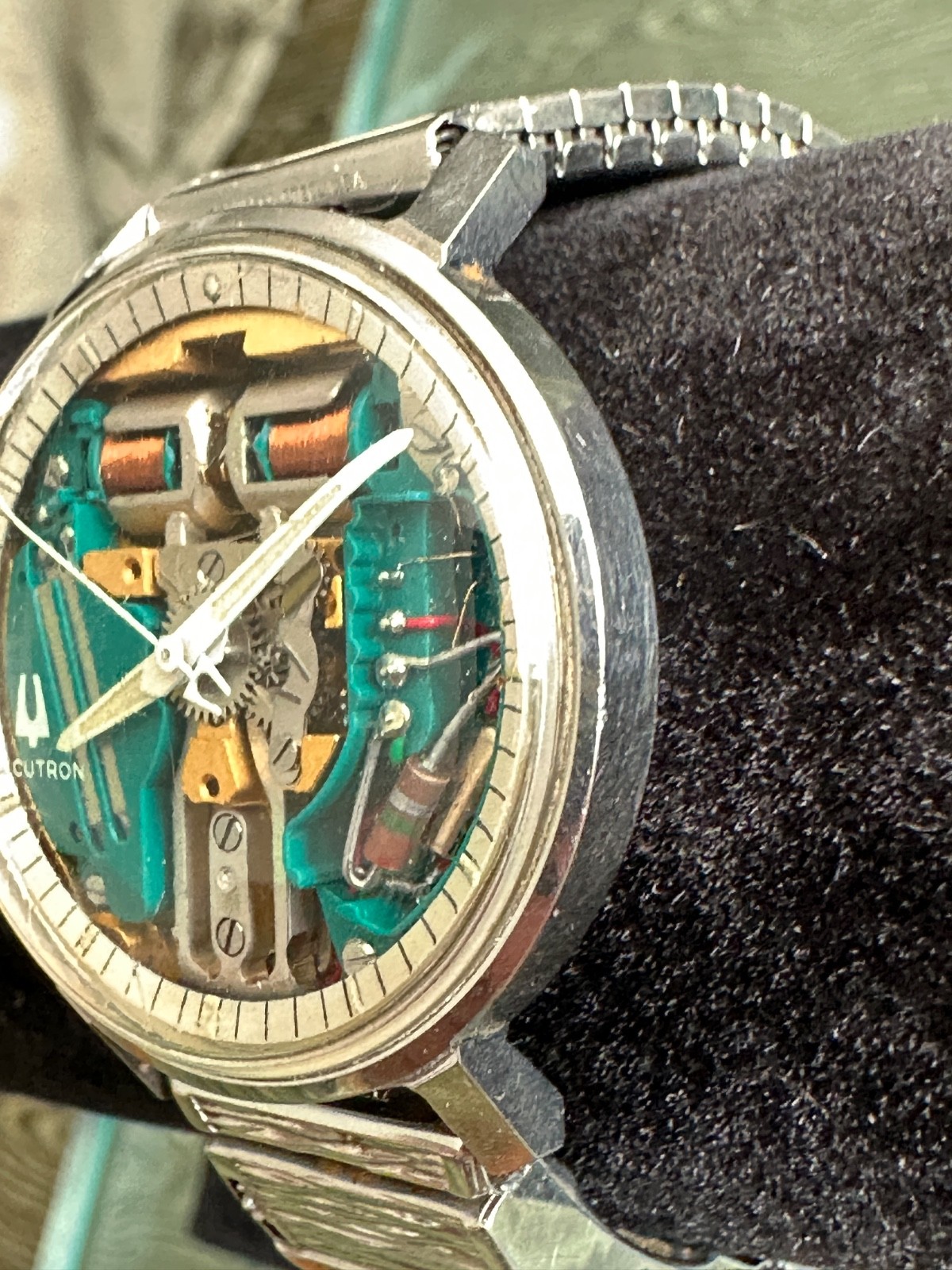 1970 Bulova Accutron Spaceview #2528 Tuning Fork 214 Men’s Watch Original