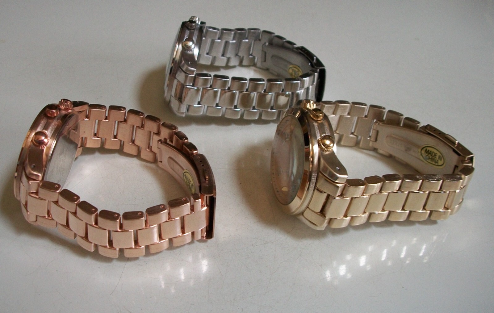 Women’s Silver, Gold & Rose Gold Bracelet Boyfriend Fashion Casual Watch