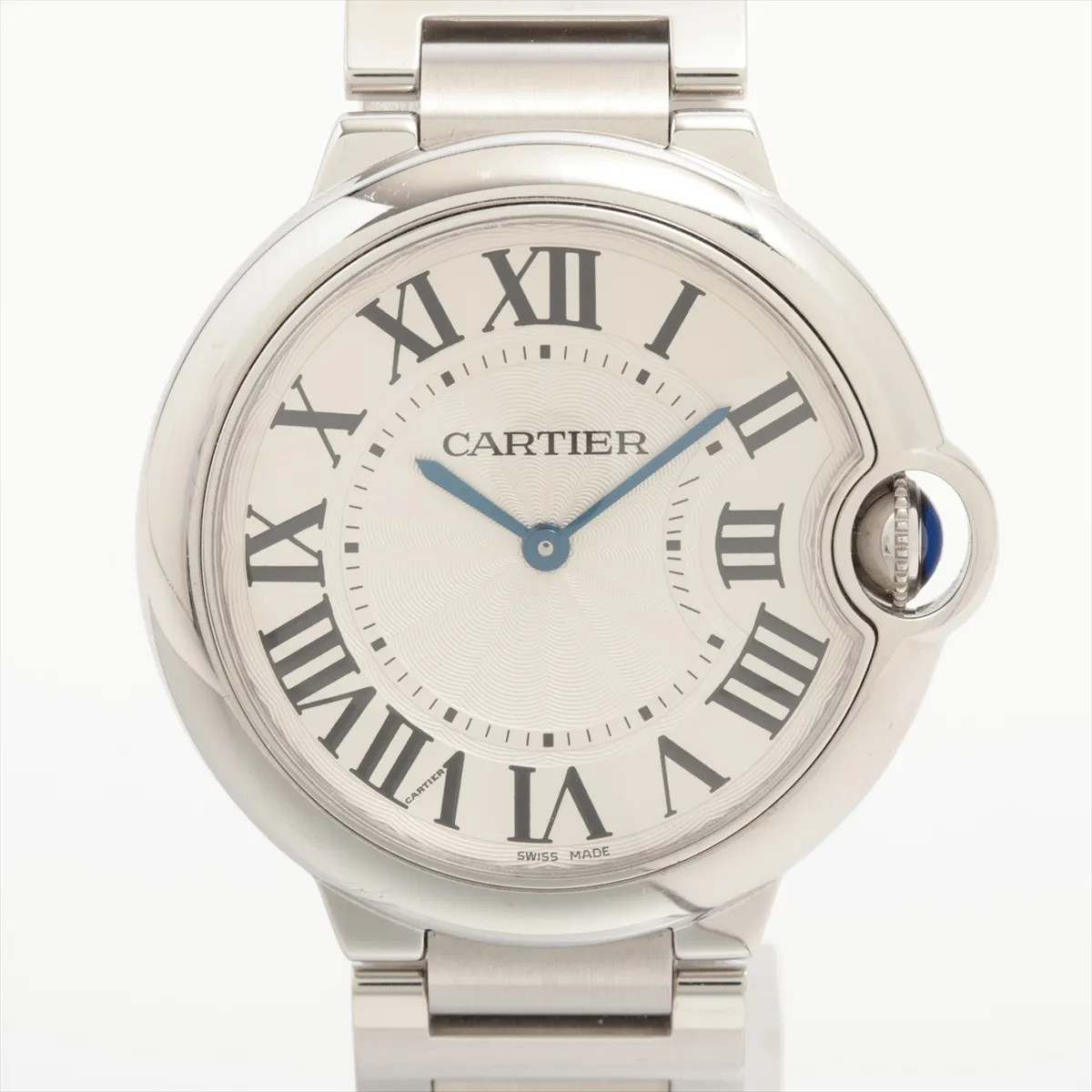 Cartier Ballon Bleu MM W69011Z4 SS SS QZ Silver-Face 2 Extra Links