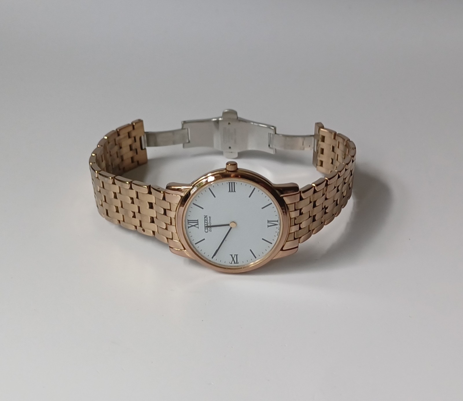CITIZEN Eco-Drive Stiletto Rose Gold Plated Bracelet Watch AR1123-51A, 36 mm