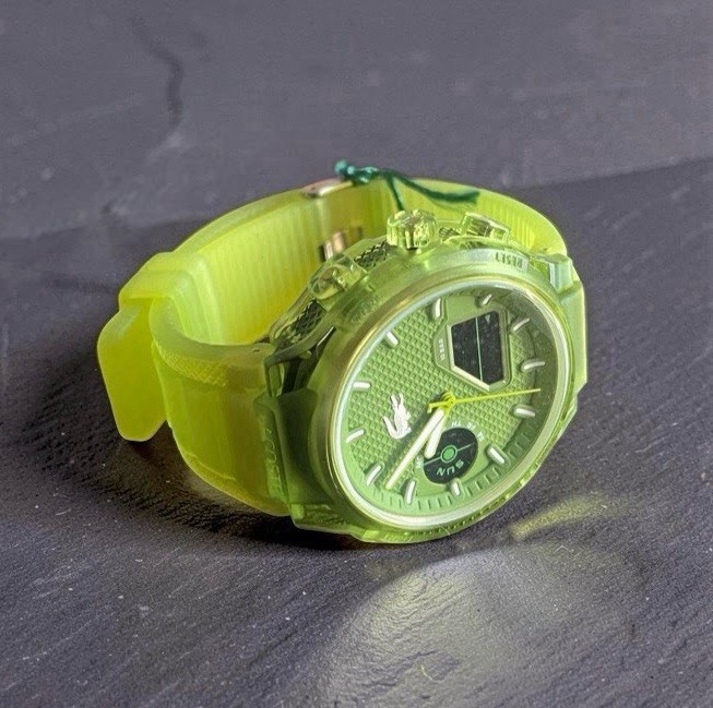 Lacoste LC33 Analog & Digital Green Silicone Strap Men Watch 45mm 2011432