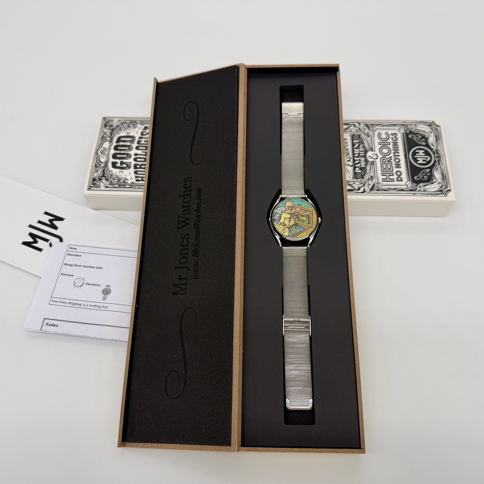 Mr. Jones Watches Ricochet Watch Stainless Steel Mechanical