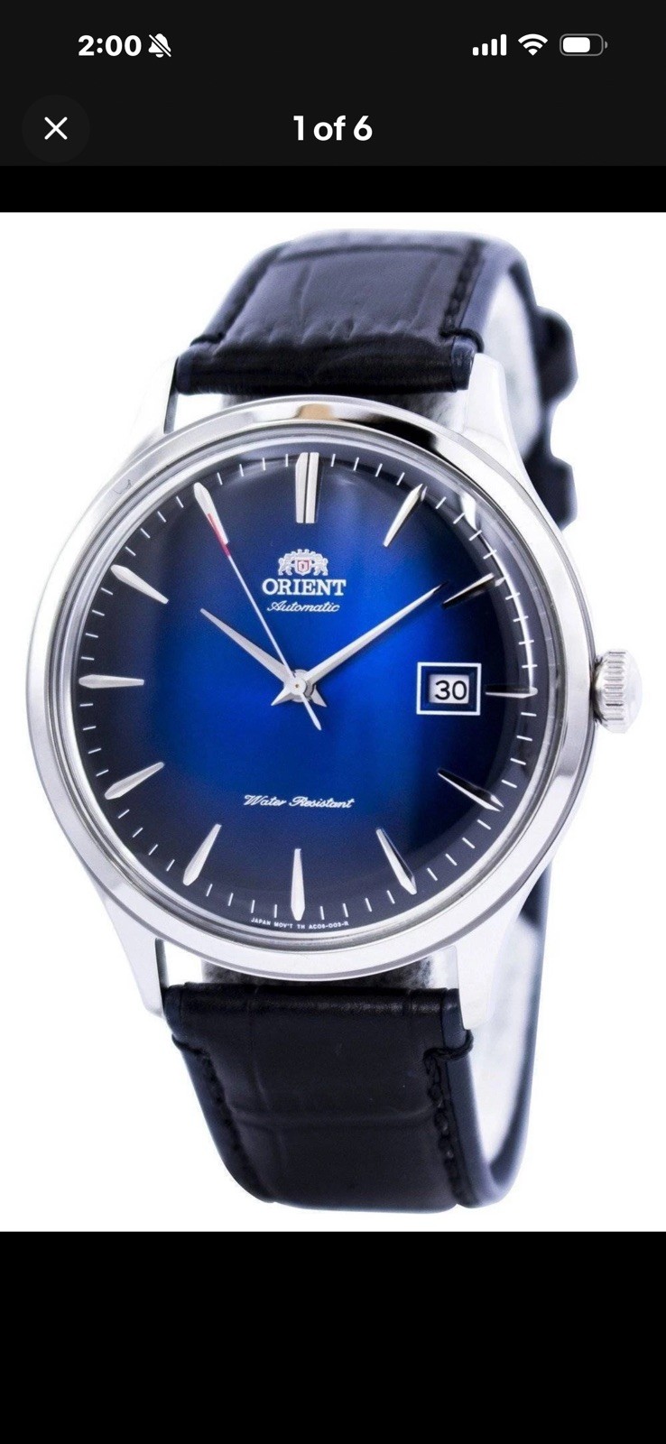 Orient Bambino Version 4 Classic Automatic Blue Dial FAC08004D0 Men’s Watch