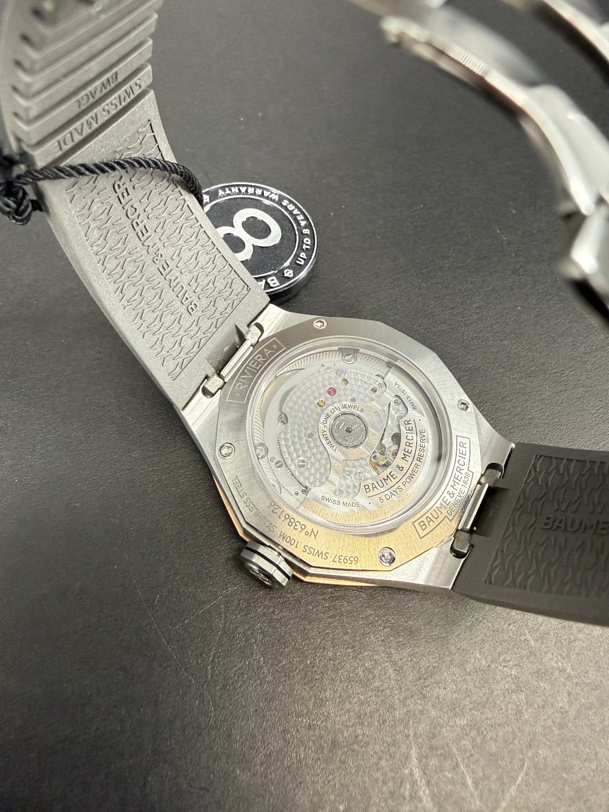 Baume & Mercier Riviera M0A10720 Skeleton Auto PG/SS Watch Box
