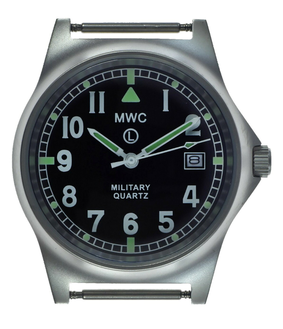 MWC G10LM Military Watch | 50m | Date Window | Screw Case Back | Black strap