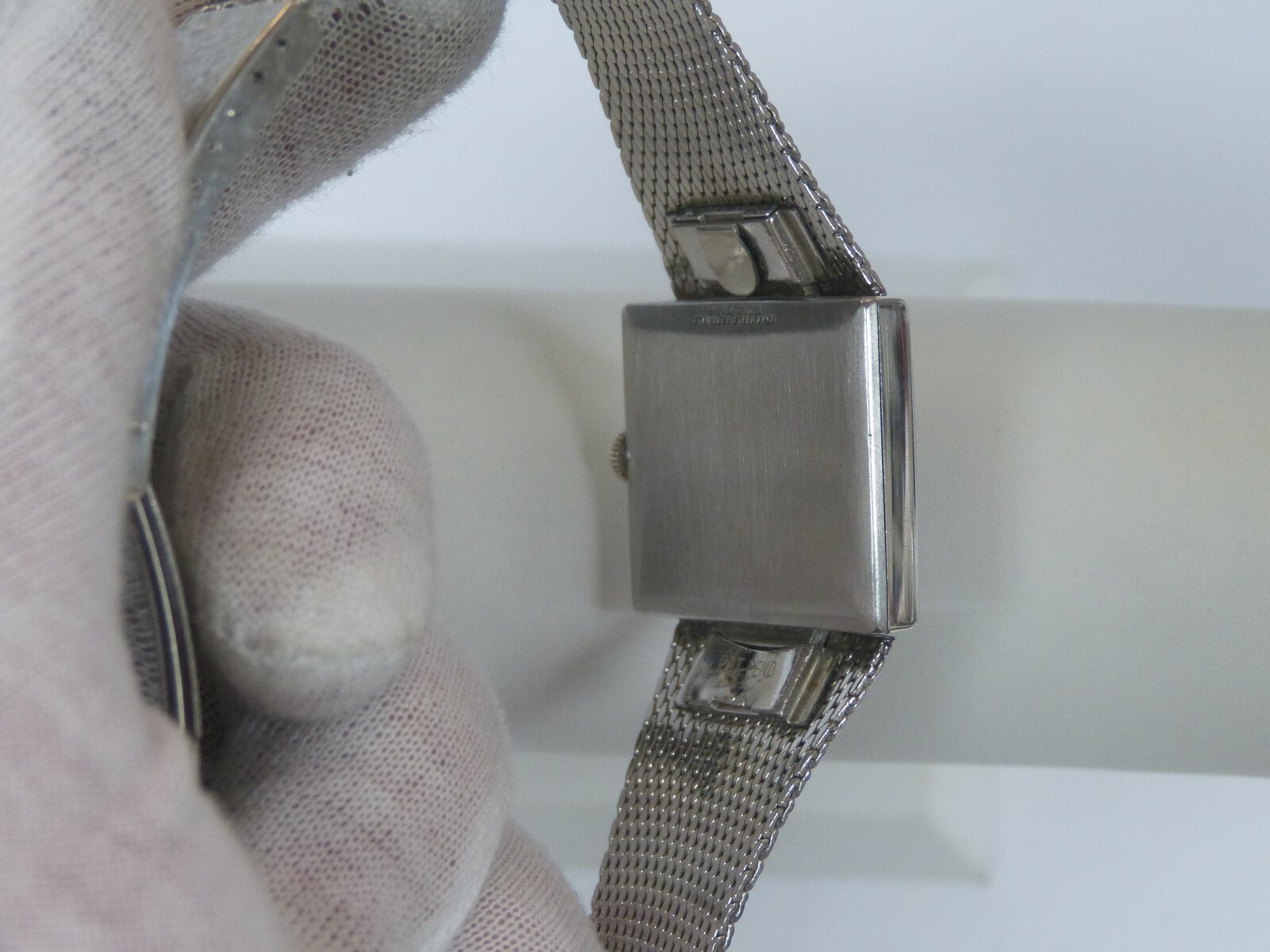 LONGINES L847.4 10K WHITE GOLD FILLED & STAINLESS STEEL WATCH