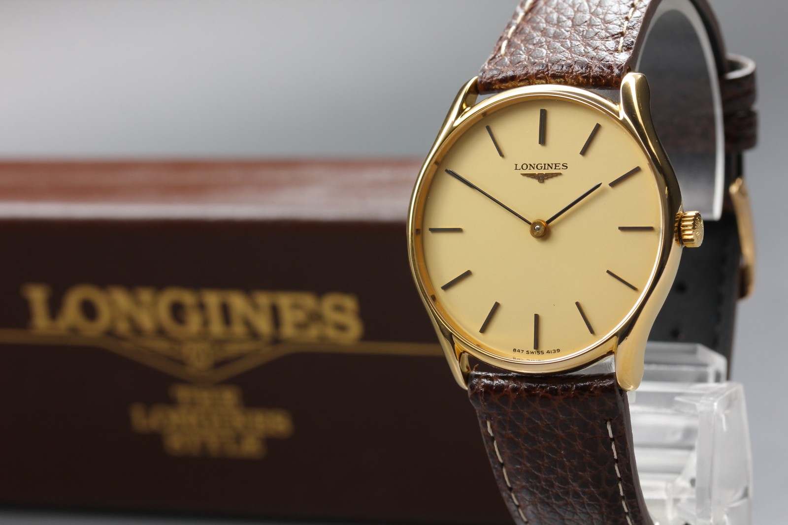 Vintage [Exc+5 w/ Case] LONGINES 847 4139 L847.4 Hand Winding 17J Men’s Watch