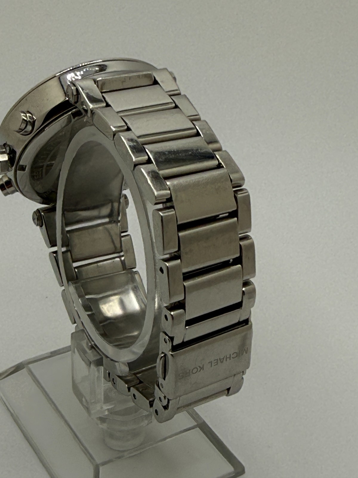 Michael Kors MK5353 Parker Chronograph Watch Women’s Silver PVC Stainless Steel