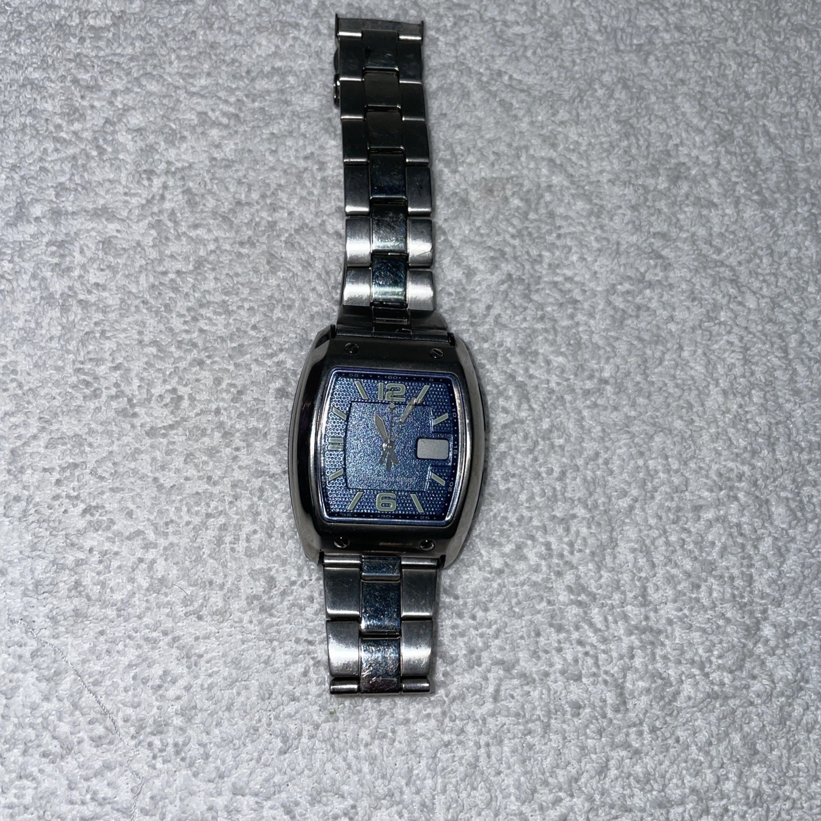 Vintage Casio Wave Ceptor 4303 Wrist Watch Men’s Blue Face Needs Battery 3A