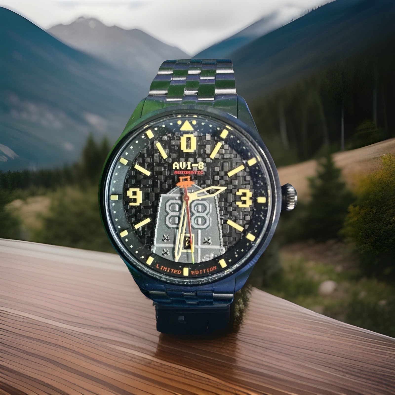 AVI-8 Capcom 1942 Flyboy Automatic Watch Midnight Ace New In Box