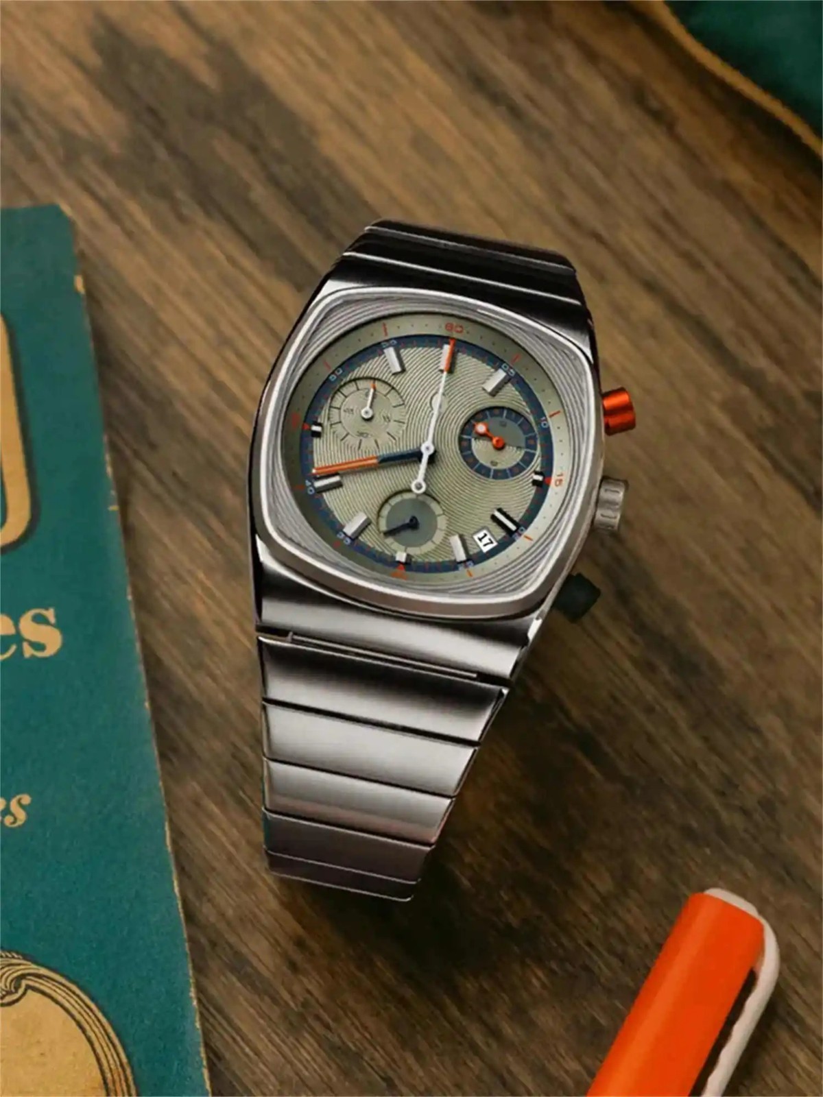 Men Luxury Quartz Watch Multifunction Waterproof Stainless Steel Wristwatch Gift