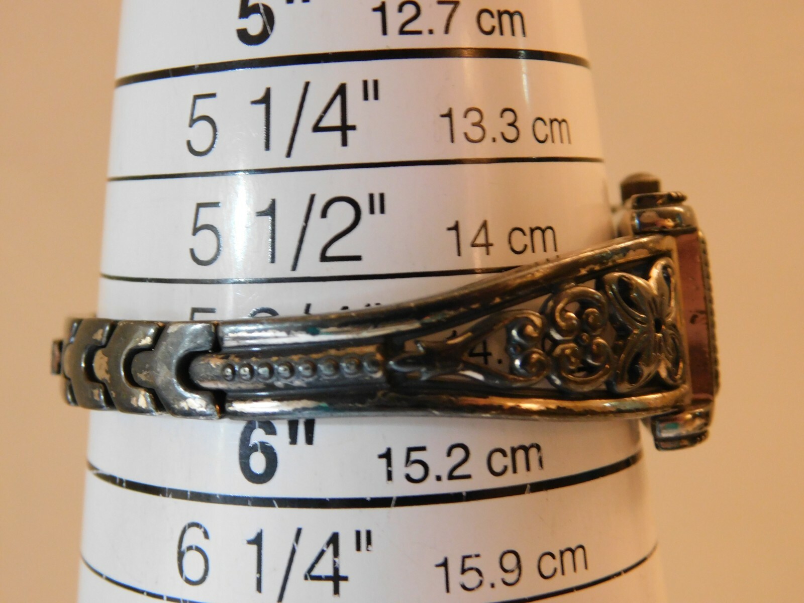 Brighton Hamilton Silver Tone Quartz Analog Ladies Watch Sz. 5 3/4»
