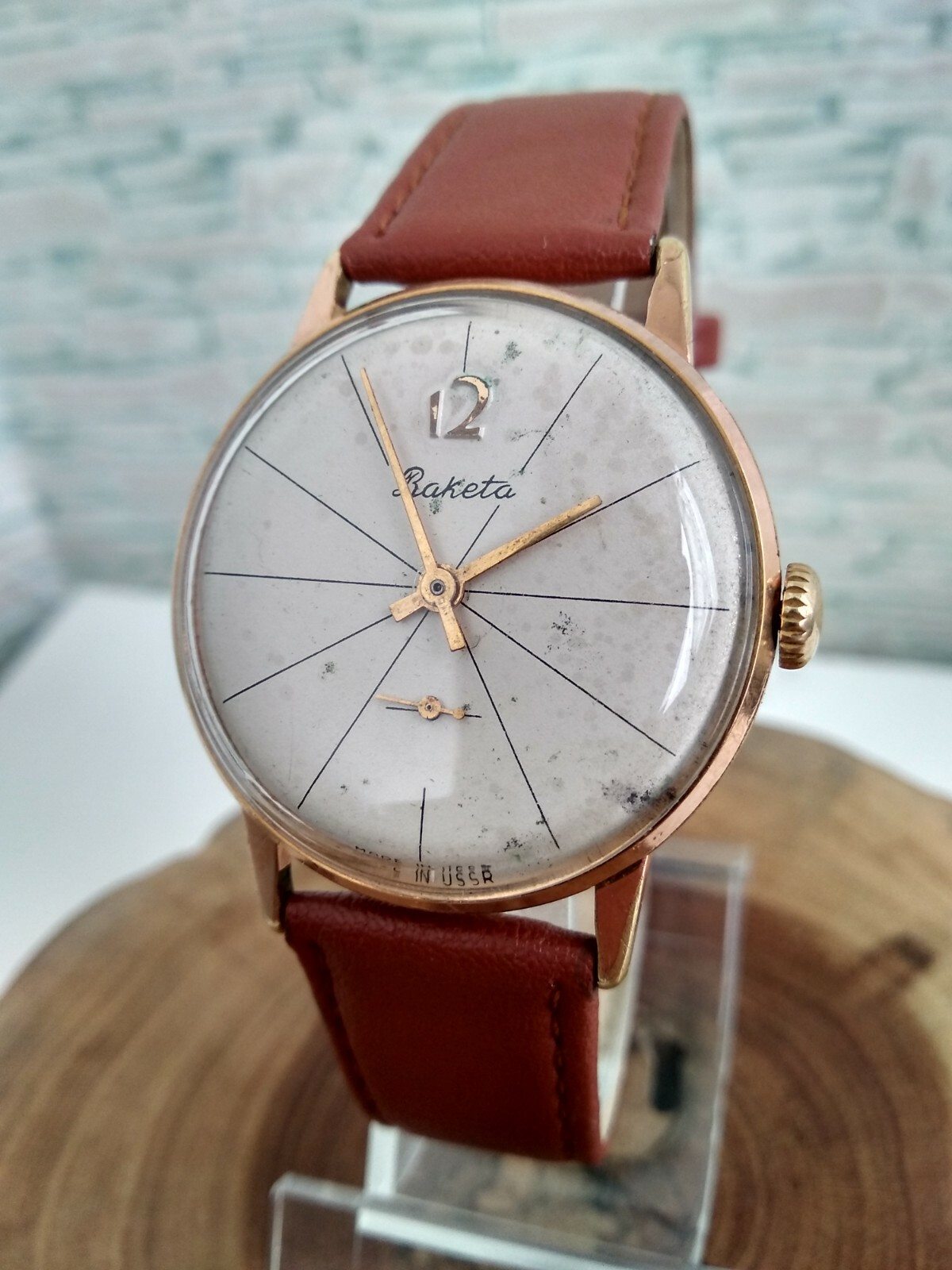 Rare collectiable Soviet Vintage Raketa Lines Original USSR watch 2603 16j 1960s