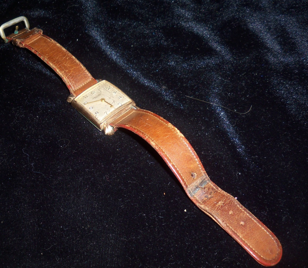 Vintage JULES JURGENSEN 10K Filled Gold Men’s Watch 1949 – missing winding knob