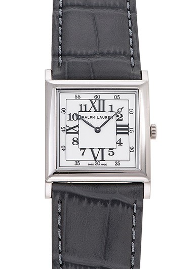 Ralph Lauren Slim Classique Collection 867 RLR0132707 White Gold 27.5mm #KMW924