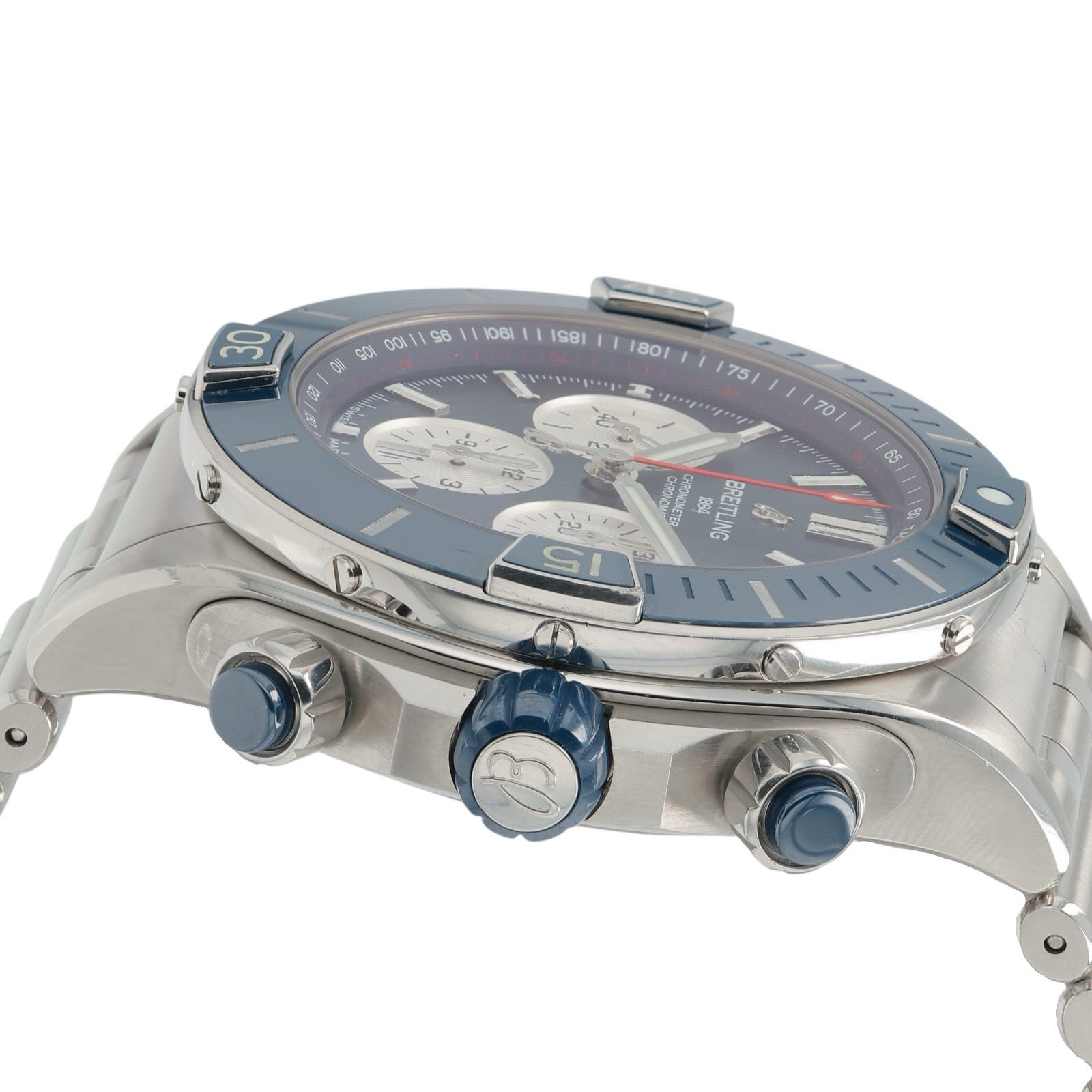 Breitling Super Chronomat B01 Steel Blue Dial 44mm Automatic Men’s Watch AB0136