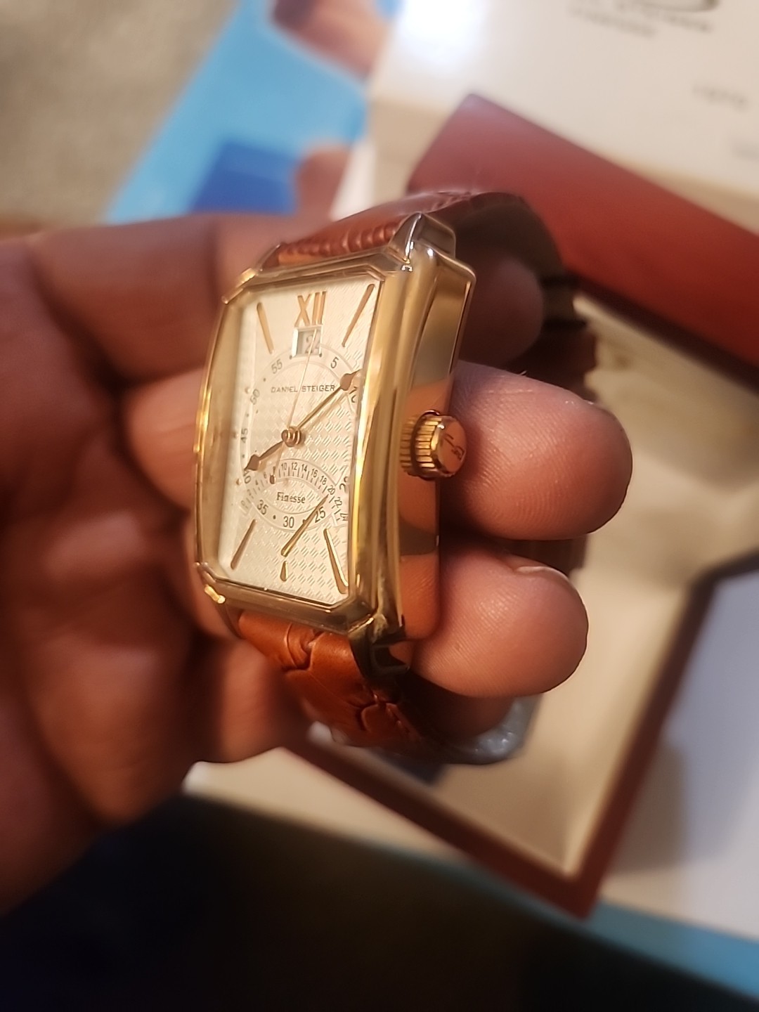Daniel Steiger Finesse 1970 Men’s Watch Rose Gold New In Box With Tags And Paper