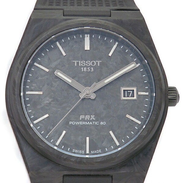 TISSOT PRX Carbon Automatic Watch T137.907.97.201.00 41mm Black