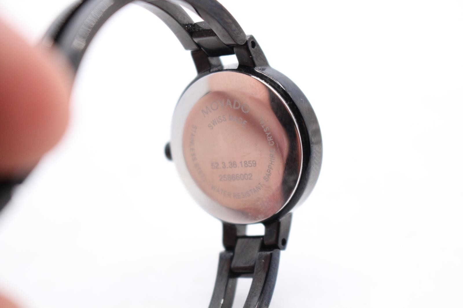 Movado Amorosa Women’s Watch 0607795 | Black Dial | Sapphire Crystal Swiss Made