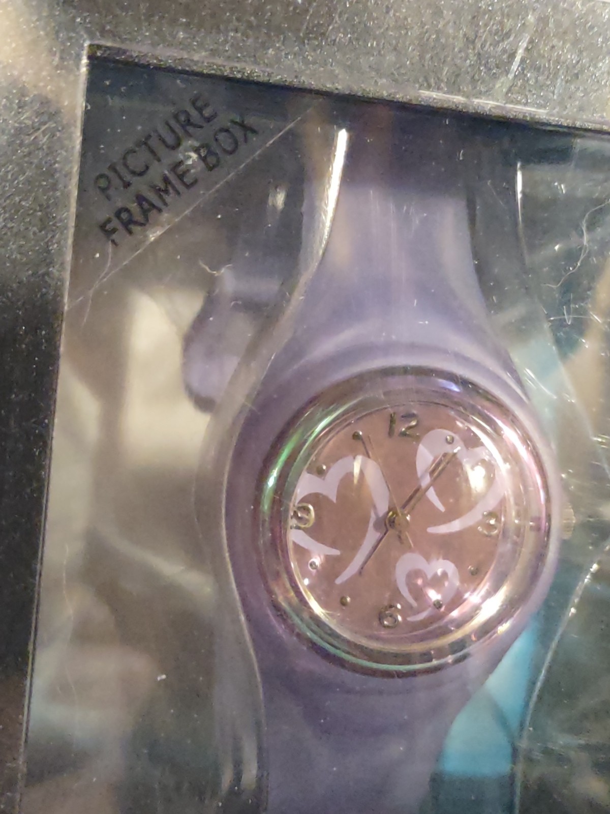Vintage Purple Watch Hearts Xhilaration New In Sealed Package