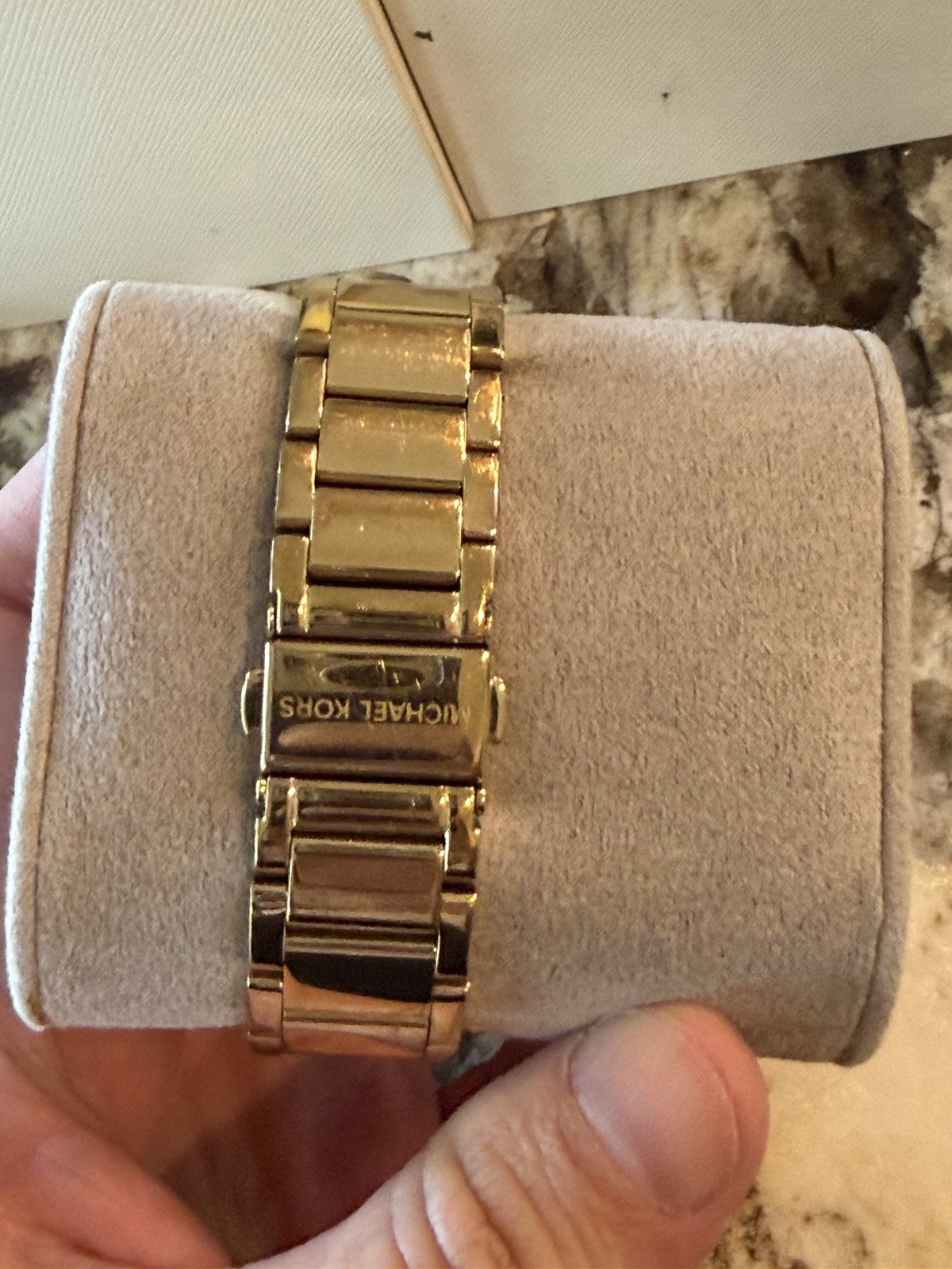 Michael Kors Parker MK5784 Wrist Watch for Women Gold Watch Bejeweled Face