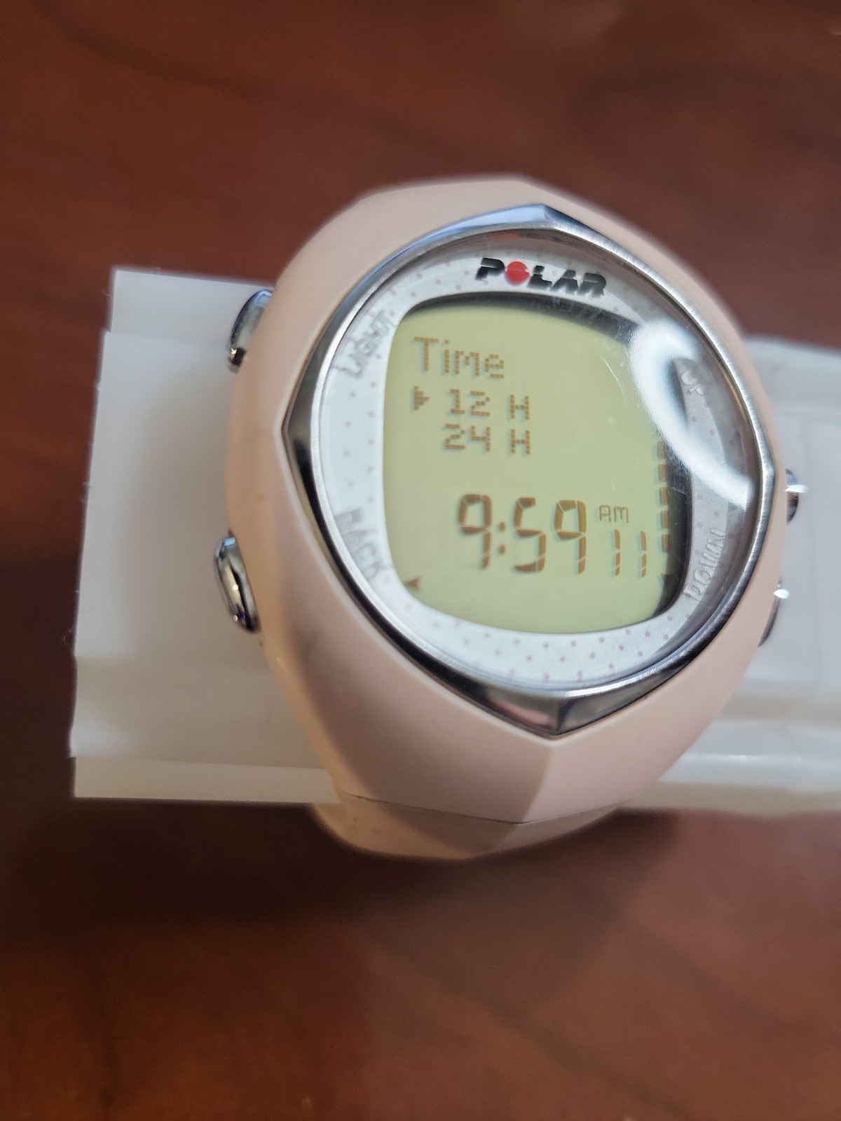 Polar F6 Heart Rate Fitness Monitor Ladies Pink Digital Watch New Battery