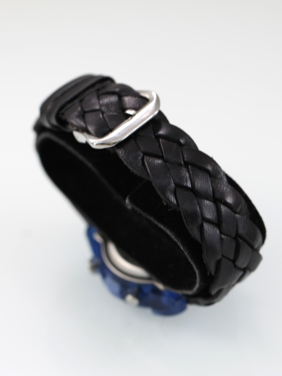 Fossil FSL Watch Women 8Lap Date Light Alarm Chron Black Leather 100m Quartz