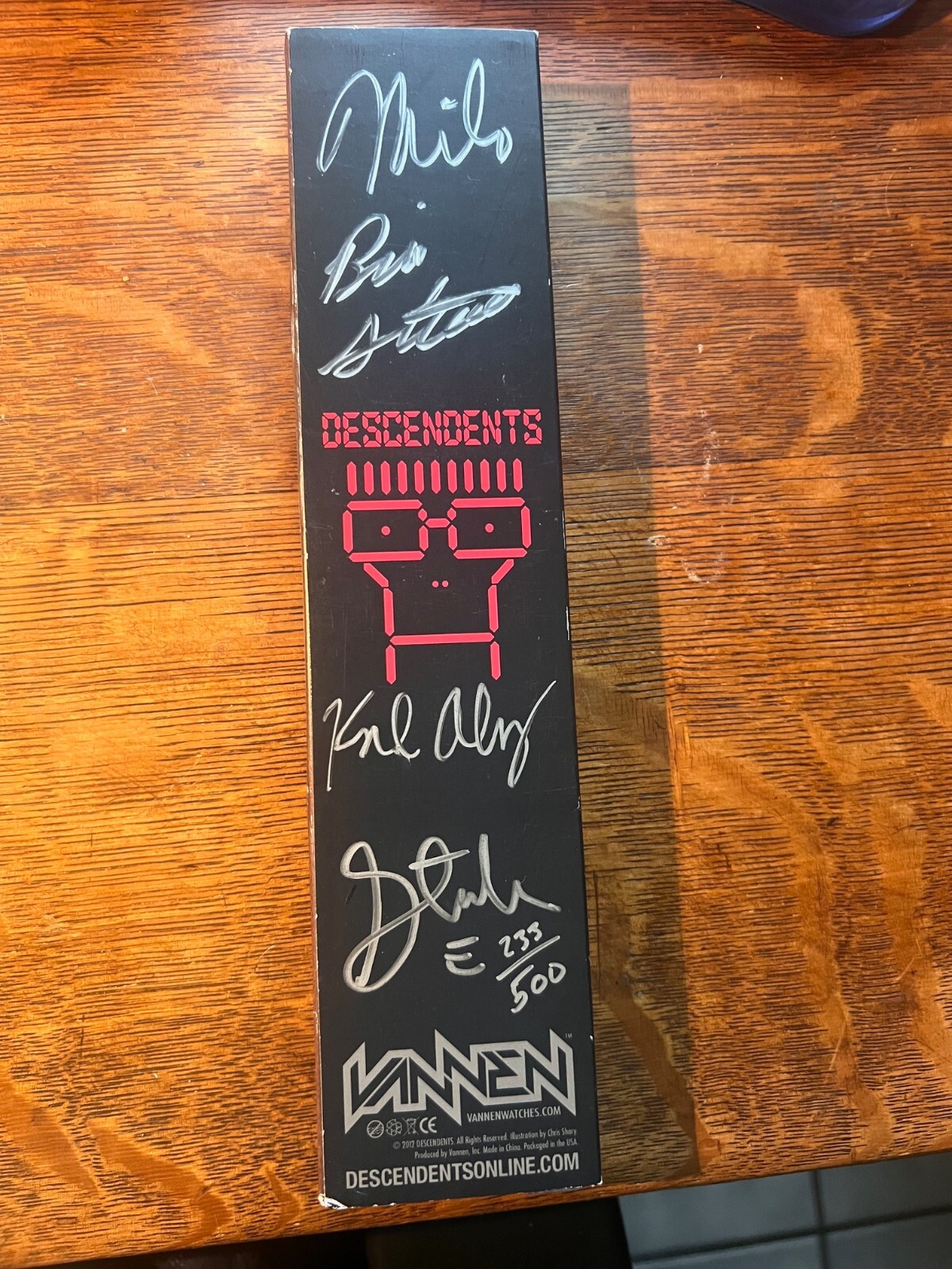 Band Signed Used Vannen DESCENDENTS MILO Timeage watch – LIMITED of 500! RARE!
