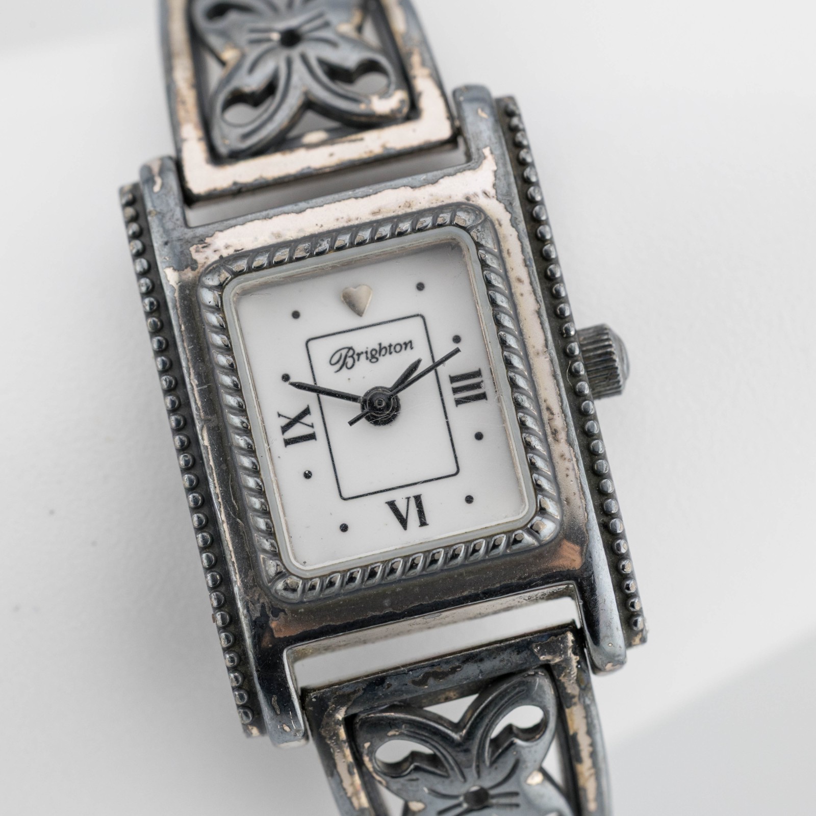 Brighton Hamilton Silver Tone Quartz Analog Ladies Watch Sz. 5 3/4»