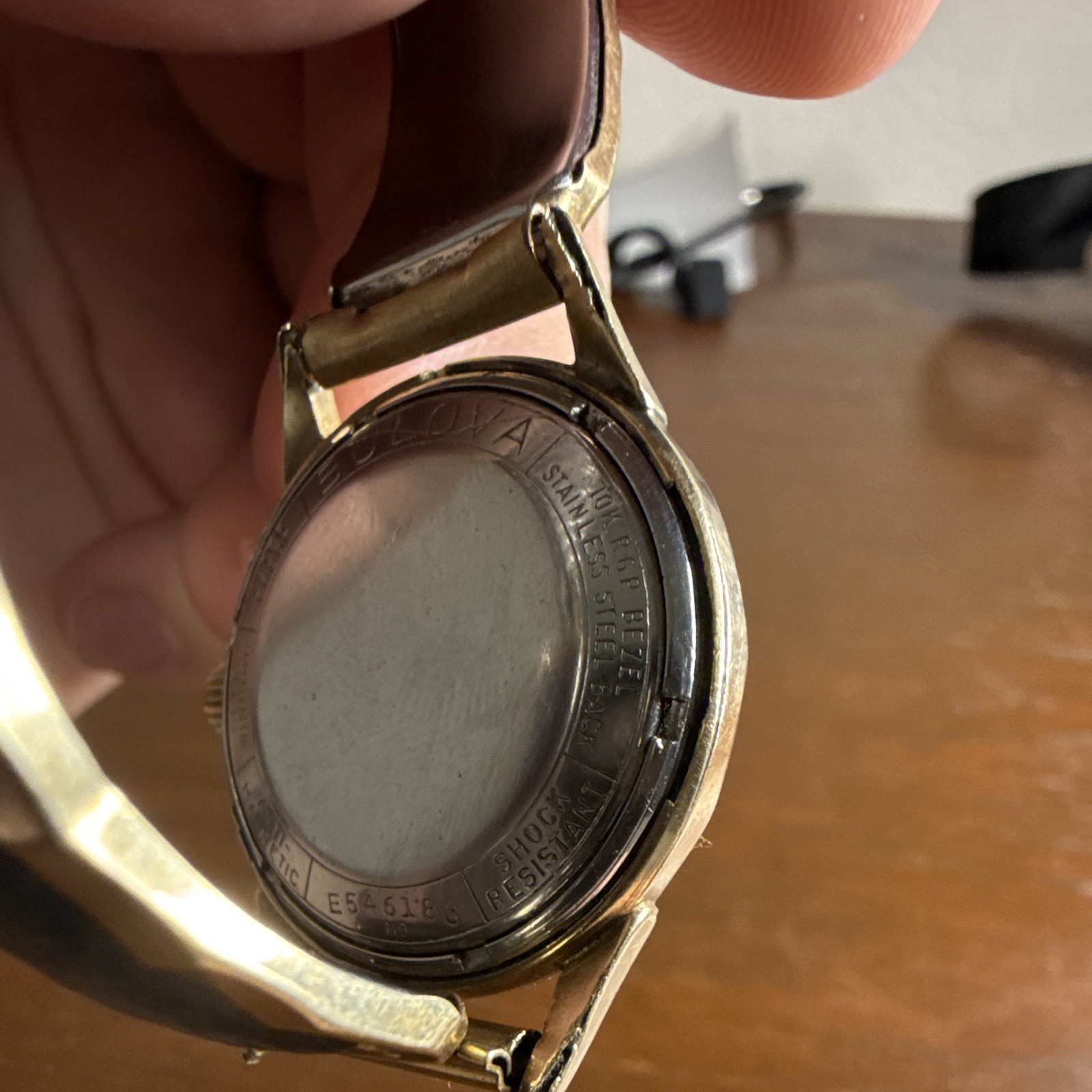 Bulova 11 AFAC Automatic 17J Shock-Resistant Vintage Gold/Silver Dial Watch