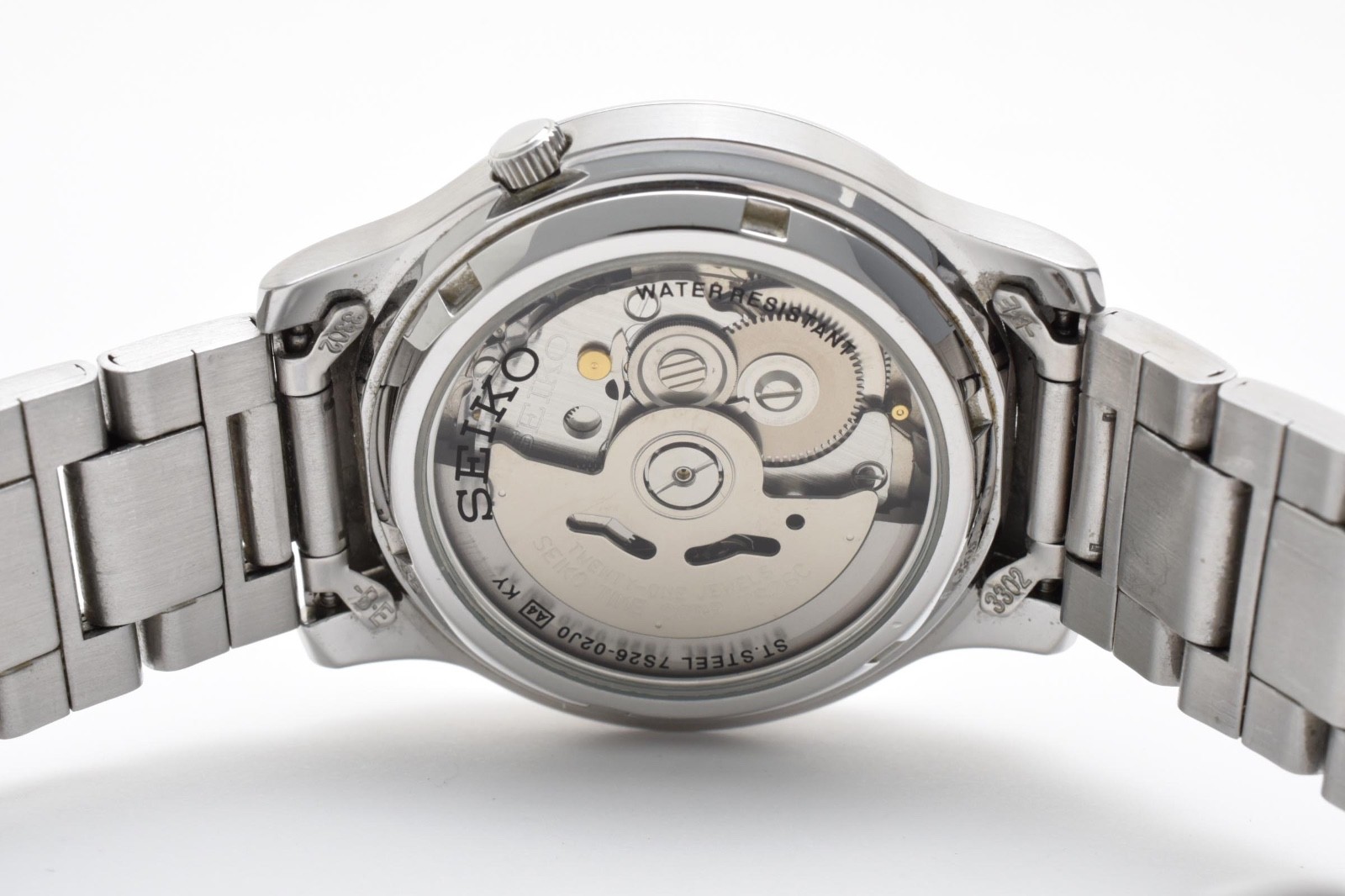 [Exc+5] SEIKO5 7S26-02J0 WhiteDial Day/Date Automatic Men’s Watch From JAPAN