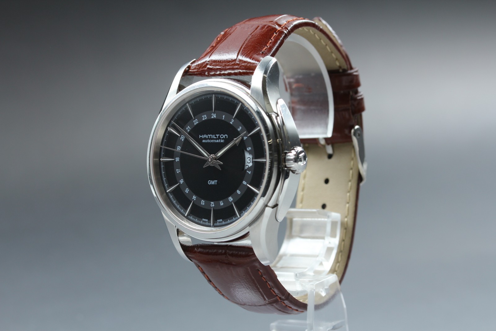 Hamilton Jazzmaster Traveler GMT Automatic Black Dial Men’s Watch 42mm JAPAN