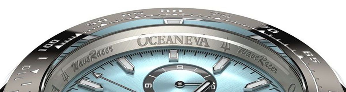 Oceaneva WaveRacer 1000M Black Mint – Grade 5 Titanium Automatic Chronograph