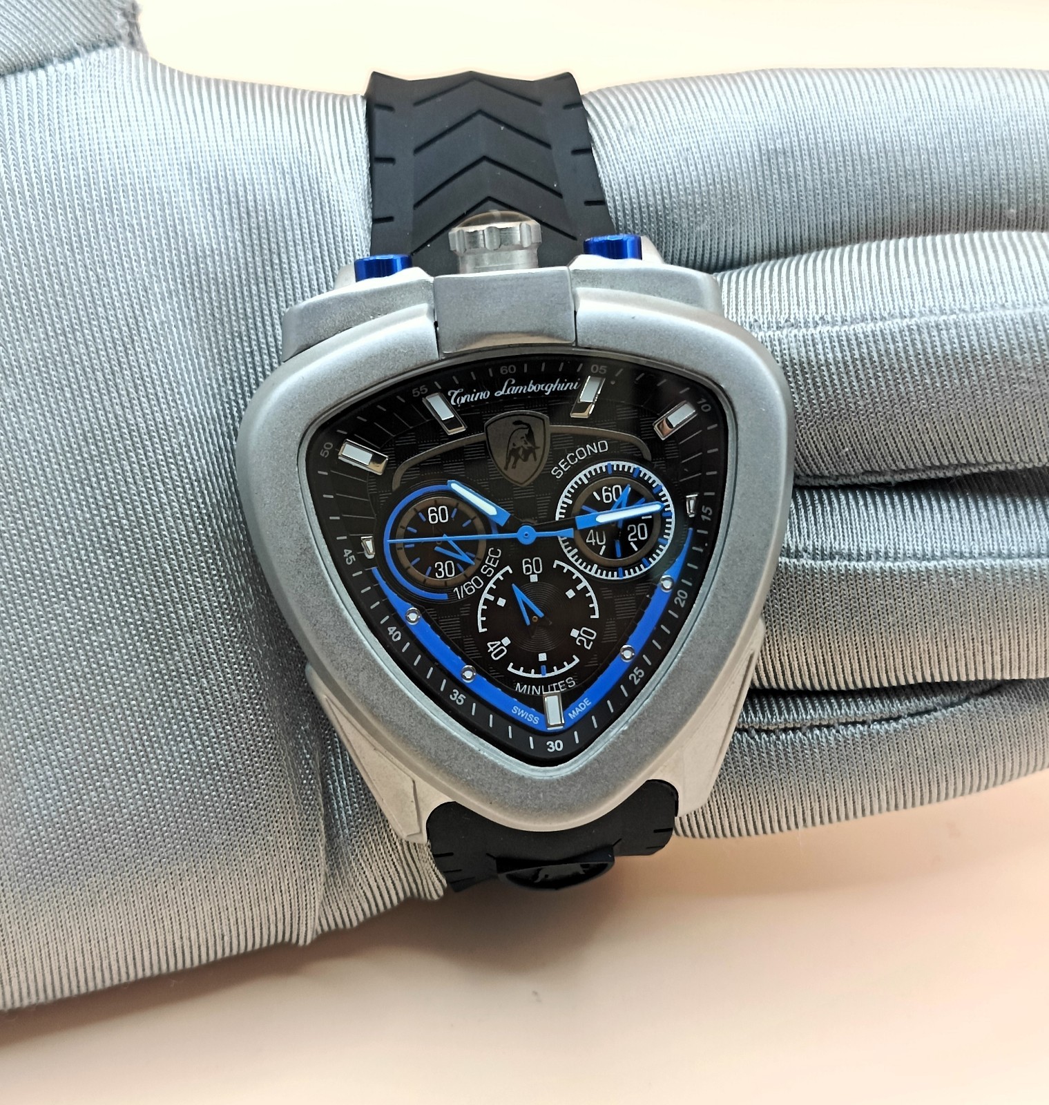 Premium Tonino Lamborghini Black Dial Chronograph Refurbished Men’s Wrist Watch