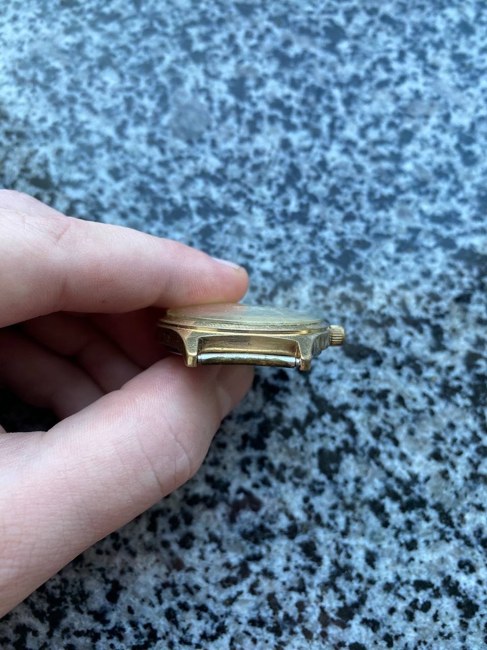 Vintage Luch Watch Soviet USSR mechanical Wristwach Rare Gold Plated AU