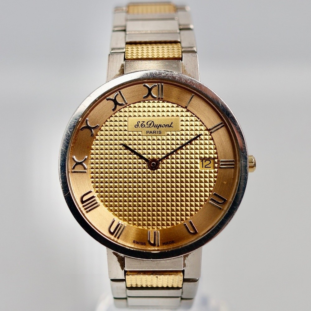 ST Dupont Honeycomb Ronde Quartz watch Ref. 198.11.2