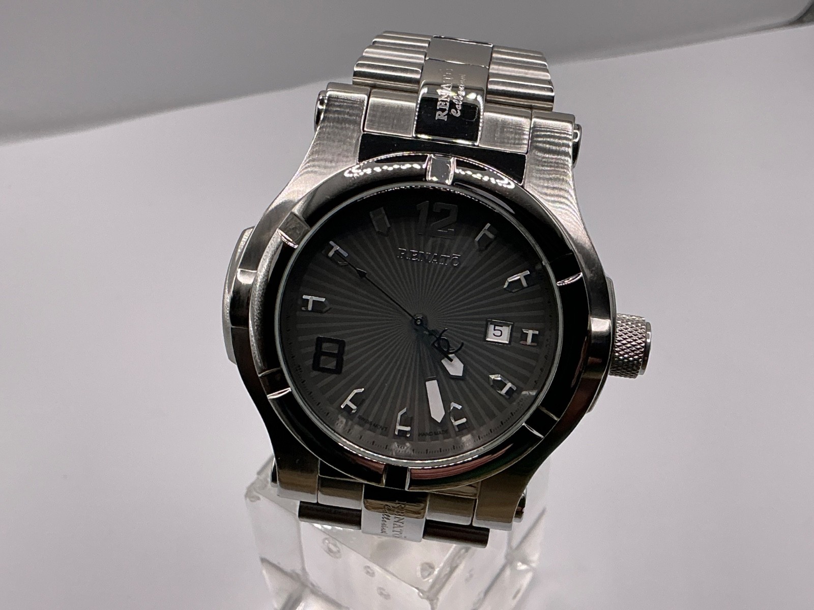 Renató T-Rex Swiss ETA 2824 Automatic LE# 387/672 Gray Sunburst Dial 300M Watch