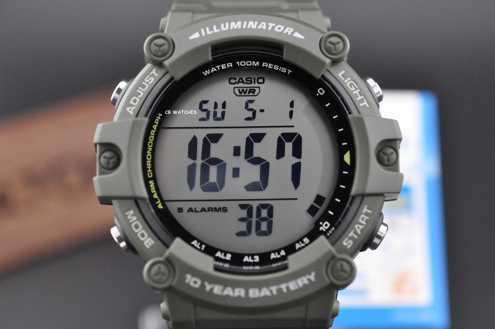 Casio multi-functional digital watches AE-1500WHX-3AV 10 years Battery